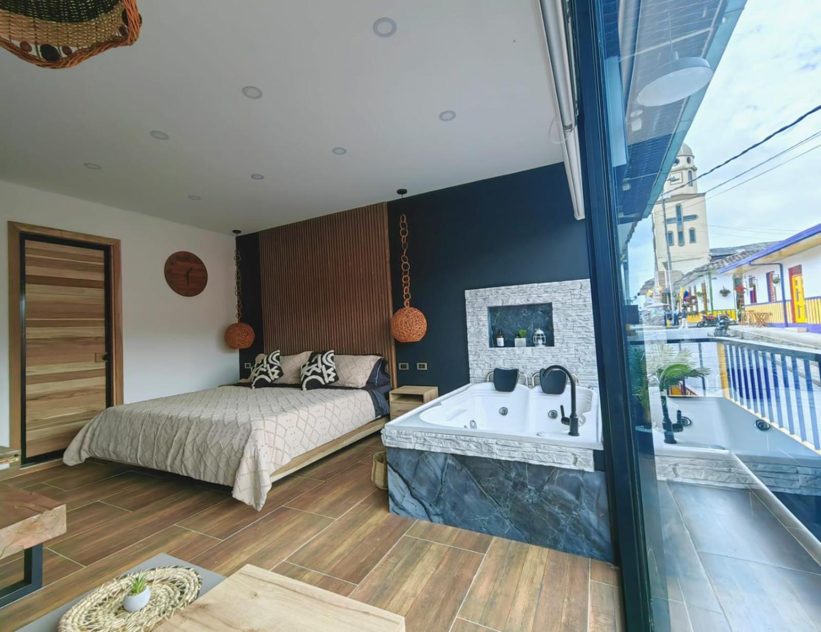 Habitacion Deluxe 2 Con Jacuzzi A 20 Mt Del Parque Salento Kültér fotó